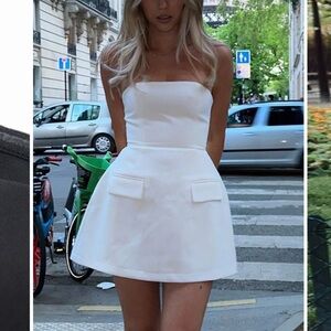 Solid Tube Mini Dress